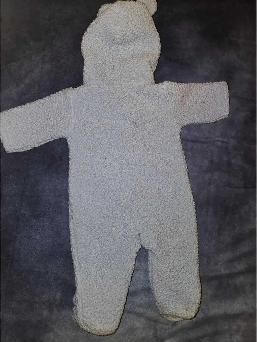 Newborn fleece snowsuit
